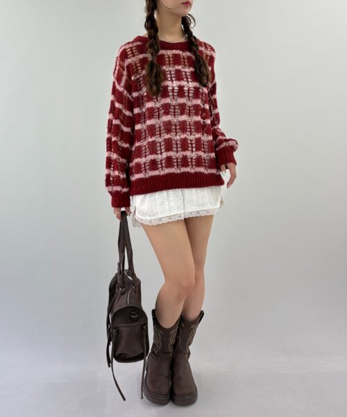 w closet(ダブルクローゼット)の「コットンレースショートパンツ(その他パンツ・レディース・ブラック/オフホワイト・FREE)」の6枚目の写真