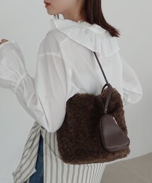 【一気に季節感をプラス!】ボアバケットショルダー