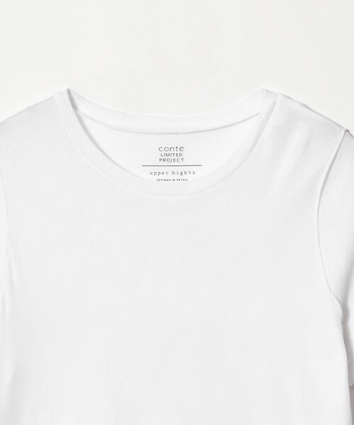 upperhights(アッパーハイツ)の「<upper hights × conte> シアー クルーネックTシャツ(Tシャツ/カットソー・レディース・ブラック/ホワイト/ブラウン系・FREE)」の9枚目の写真