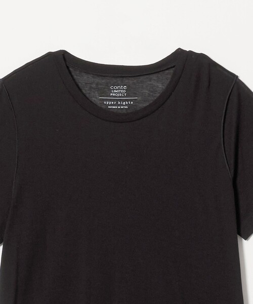 upperhights(アッパーハイツ)の「<upper hights × conte> シアー クルーネックTシャツ(Tシャツ/カットソー・レディース・ブラック/ホワイト/ブラウン系・FREE)」の11枚目の写真