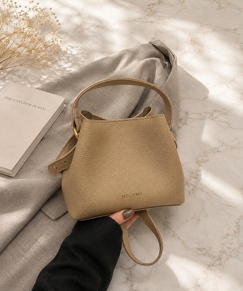 TONE SELECT GOODS(トーンセレクトグッズ)の「LESRIRE/ シボレザー風2WAYショルダーバッグ L9389(ショルダーバッグ・レディース・ホワイト/ベージュ/ブラック/ブラウン・FREE)」の16枚目の写真