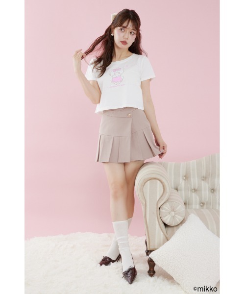 rienda(リエンダ)の「Lil ala mode Tシャツ 夏服 秋服(Tシャツ/カットソー・レディース・ホワイト/ピンク・FREE)」の21枚目の写真