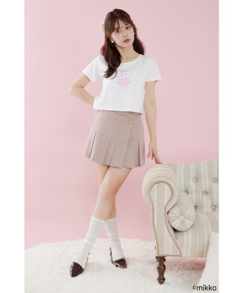rienda(リエンダ)の「Lil ala mode Tシャツ 夏服 秋服(Tシャツ/カットソー・レディース・ホワイト/ピンク・FREE)」の22枚目の写真