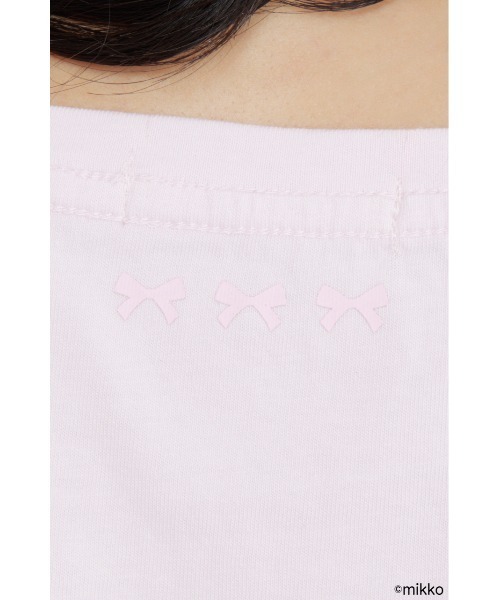 rienda(リエンダ)の「Lil ala mode Tシャツ 夏服 秋服(Tシャツ/カットソー・レディース・ホワイト/ピンク・FREE)」の18枚目の写真