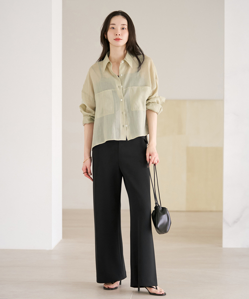 plage(プラージュ)の「《追加》Bias Relax パンツ 12(その他パンツ・レディース・ブラック・34/38/36)」の3枚目の写真