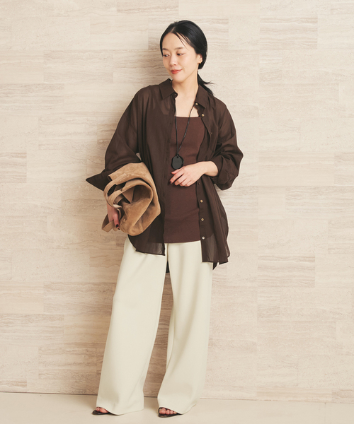 plage(プラージュ)の「《追加》Bias Relax パンツ 12(その他パンツ・レディース・ブラック・34/38/36)」の7枚目の写真