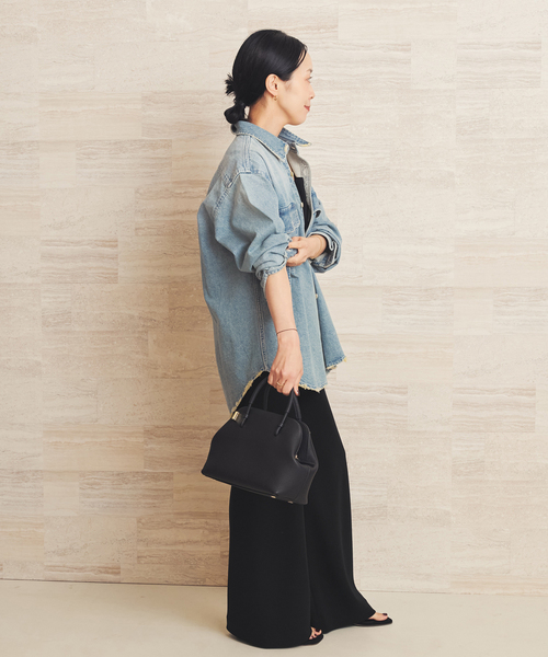 plage(プラージュ)の「《追加》Bias Relax パンツ 12(その他パンツ・レディース・ブラック・34/38/36)」の13枚目の写真