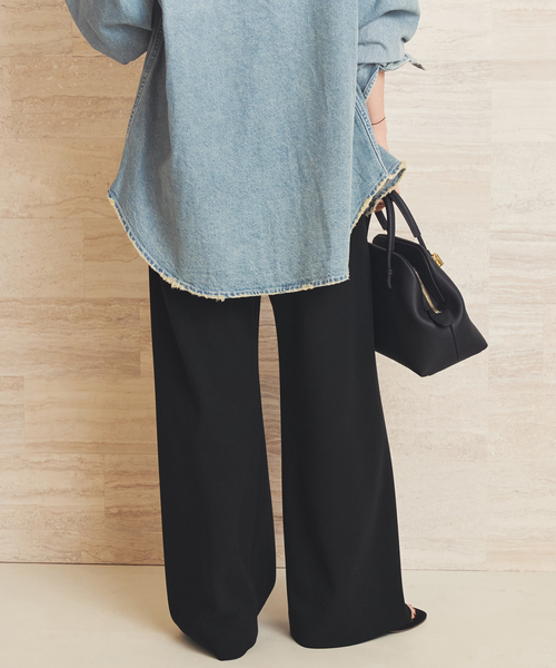 plage(プラージュ)の「《追加》Bias Relax パンツ 12(その他パンツ・レディース・ブラック・34/38/36)」の18枚目の写真