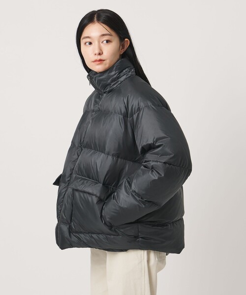 MARW UNITED ARROWS(マルゥ ユナイテッドアローズ)の「<MARW UNITED ARROWS>2WAY コクーン ダウンジャケット(ダウンジャケット/コート・レディース・ダークグレー/ブラック/モカ・38/36)」の4枚目の写真