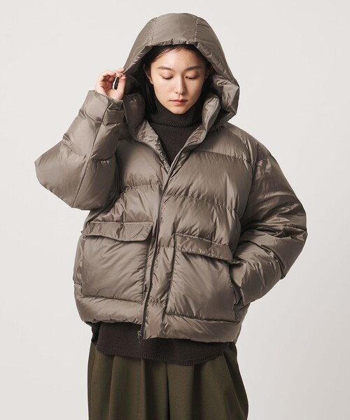 MARW UNITED ARROWS(マルゥ ユナイテッドアローズ)の「<MARW UNITED ARROWS>2WAY コクーン ダウンジャケット(ダウンジャケット/コート・レディース・ダークグレー/ブラック/モカ・38/36)」の14枚目の写真