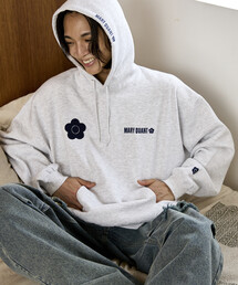 MARY QUANT（マリークワント）の「MARY QUANT × PUBLUX/マリークワント <ユニセックス>別注 裏起毛 フーディー ロゴ スウェット(パーカー)　限定展開（パーカー）」