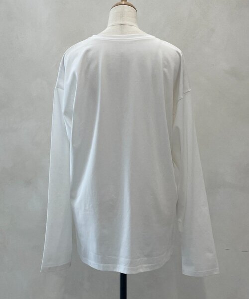 Jena espace merveilleux(ジェナ エスパスメルヴェイユ)の「箔プリントカットソー(Tシャツ/カットソー・レディース・オフホワイト/オレンジ/カーキ・FREE)」の10枚目の写真