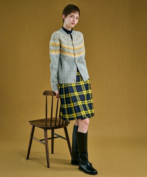 Morris & Sons（モリスアンドサンズ）の「MORRIS & SONS | チャンキーノルディックカーディガン WOMEN（カーディガン/ボレロ・レディース・グレー系その他2/グレー系その他/ホワイト系その他5・F）」の19枚目の写真