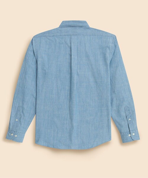 BROOKS BROTHERS（ブルックスブラザーズ）の「コットンシャンブレー　プルオーバー　フライデーシャツ（シャツ/ブラウス・メンズ・ブルー・SMALL/MEDIUM/LARGE/X-LARGE）」の2枚目の写真