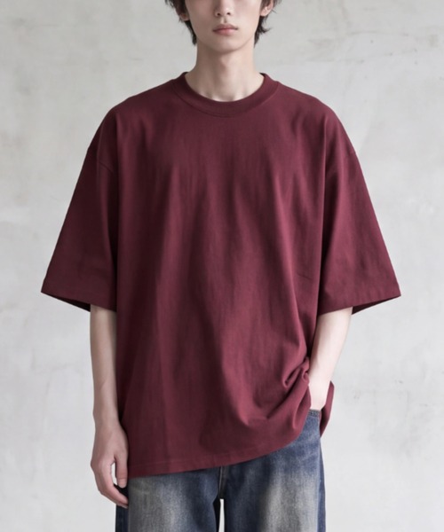 CAMBER(キャンバー)の「【T24】【CAMBER/キャンバー】MAX WEIGHT S/S TEE CAM301(Tシャツ/カットソー・メンズ・マルーン/グリーン/ゴールド/レッド/ブラック/グレー/オレンジ/ナチュラル/ロイヤルブルー/ネイビー・MEDIUM/X-LARGE/LARGE/SMALL)」の9枚目の写真