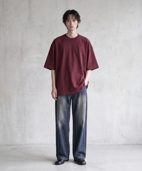 CAMBER(キャンバー)の「【T24】【CAMBER/キャンバー】MAX WEIGHT S/S TEE CAM301(Tシャツ/カットソー・メンズ・マルーン/グリーン/ゴールド/レッド/ブラック/グレー/オレンジ/ナチュラル/ロイヤルブルー/ネイビー・MEDIUM/X-LARGE/LARGE/SMALL)」の14枚目の写真