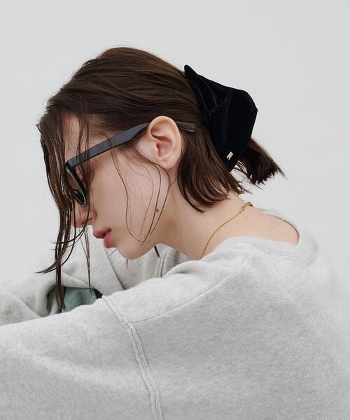 CIAOPANIC TYPY（チャオパニックティピー）の「:lilベロアトライアングルクリップ（バレッタ/ヘアクリップ・レディース・キャメル/ブラック・ONE SIZE）」の4枚目の写真