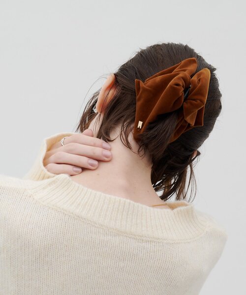 CIAOPANIC TYPY（チャオパニックティピー）の「:lilベロアトライアングルクリップ（バレッタ/ヘアクリップ・レディース・キャメル/ブラック・ONE SIZE）」の15枚目の写真