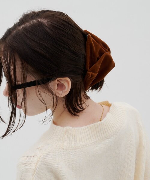 CIAOPANIC TYPY（チャオパニックティピー）の「:lilベロアトライアングルクリップ（バレッタ/ヘアクリップ・レディース・キャメル/ブラック・ONE SIZE）」の16枚目の写真