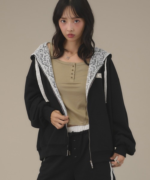 apres jour mignon(アプレジュールミニョン)の「ヘンリーネックキャミ(キャミソール・レディース・ライトブルー/カーキ/ブラウン系その他・フリー/LARGE)」の11枚目の写真