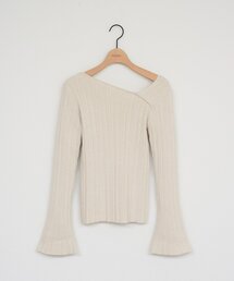 【WEB限定】アシメネックフレアスリーブプルオーバー