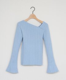 【WEB限定】アシメネックフレアスリーブプルオーバー