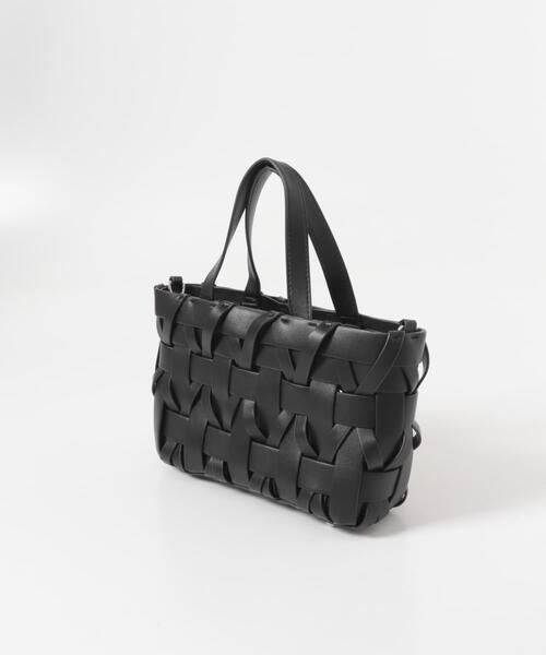 URBAN RESEARCH ROSSO WOMEN（アーバンリサーチ　ロッソ）の「KOMOREBI MUSEUM　MESH BAG（ハンドバッグ・レディース・ブラック/アイボリー・-）」の7枚目の写真
