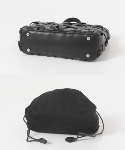 URBAN RESEARCH ROSSO WOMEN（アーバンリサーチ　ロッソ）の「KOMOREBI MUSEUM　MESH BAG（ハンドバッグ・レディース・ブラック/アイボリー・-）」の8枚目の写真