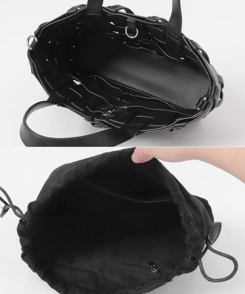 URBAN RESEARCH ROSSO WOMEN（アーバンリサーチ　ロッソ）の「KOMOREBI MUSEUM　MESH BAG（ハンドバッグ・レディース・ブラック/アイボリー・-）」の10枚目の写真