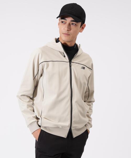 New Balance Golf（ニューバランスゴルフ）の「ジャージー フルジップ フーディー (MENS)（スウェット・メンズ・ブラック/ベージュ系その他2/カーキオリーブ・LARGE/X-LARGE/MEDIUM/XX-LARGE）」の3枚目の写真
