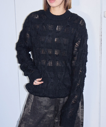 TAAKK MOHAIR TEXTURED KNIT SWEATER TA26AW-KN044:ニット