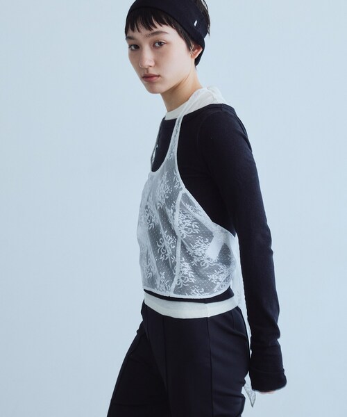 CODE A(コードエー)の「UKI UKI*CODE A|layered jersey trio set(その他トップス・レディース・ブラック/ホワイト/グレー・00)」の4枚目の写真