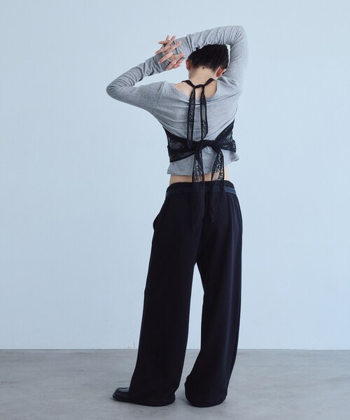 CODE A(コードエー)の「UKI UKI*CODE A|layered jersey trio set(その他トップス・レディース・ブラック/ホワイト/グレー・00)」の20枚目の写真