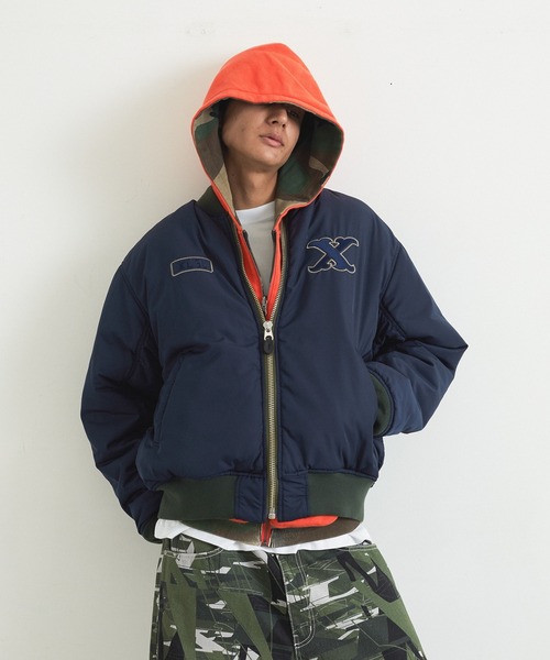 XLARGE（エクストララージ）の「XL REVERSIBLE MA-1（ブルゾン・メンズ・カモフラージュ/グレー/ブラック・S/XL/L/M）」の5枚目の写真
