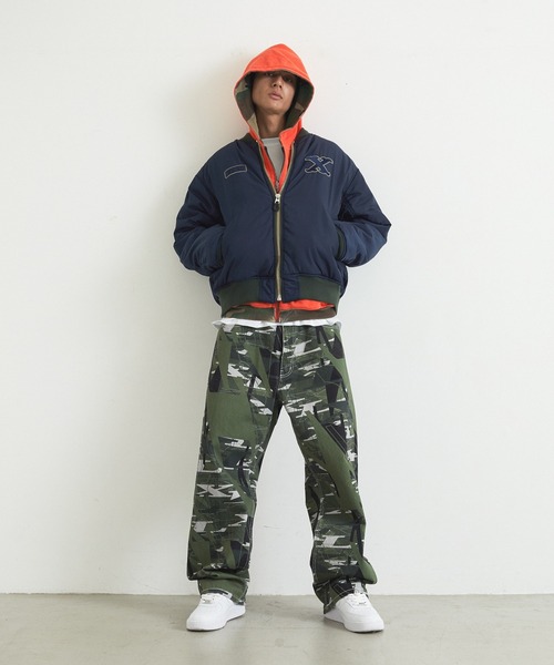 XLARGE（エクストララージ）の「XL REVERSIBLE MA-1（ブルゾン・メンズ・カモフラージュ/グレー/ブラック・S/XL/L/M）」の7枚目の写真