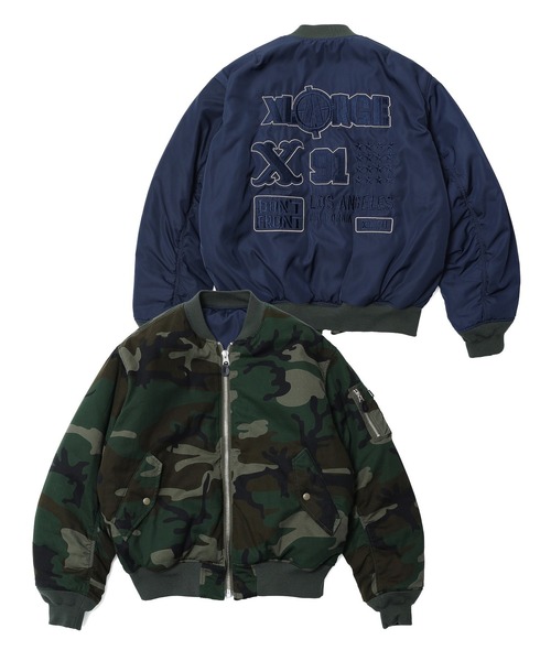 XLARGE（エクストララージ）の「XL REVERSIBLE MA-1（ブルゾン・メンズ・カモフラージュ/グレー/ブラック・S/XL/L/M）」の4枚目の写真