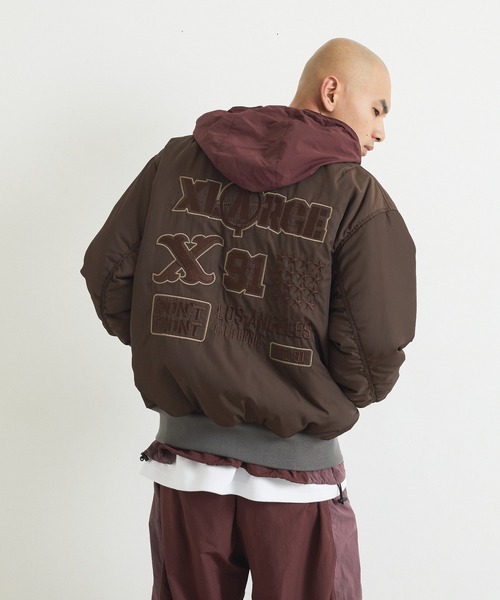 XLARGE（エクストララージ）の「XL REVERSIBLE MA-1（ブルゾン・メンズ・カモフラージュ/グレー/ブラック・S/XL/L/M）」の12枚目の写真