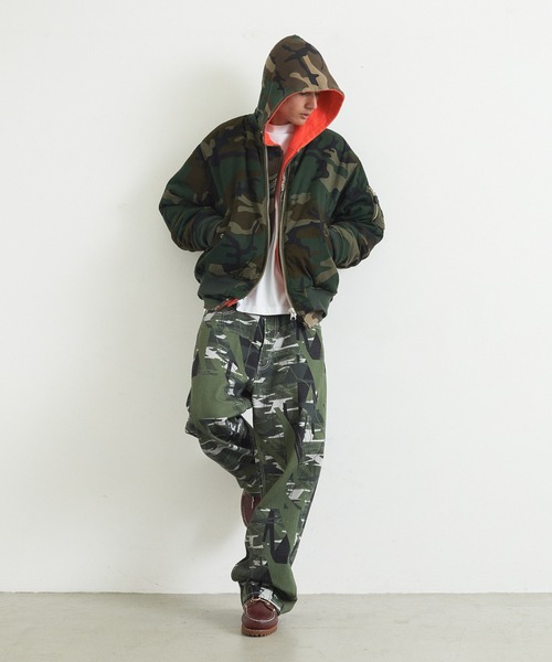 XLARGE（エクストララージ）の「XL REVERSIBLE MA-1（ブルゾン・メンズ・カモフラージュ/グレー/ブラック・S/XL/L/M）」の9枚目の写真