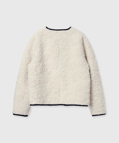 anuans(アニュアンス)の「【WEB限定】ECOPEL パイピングボアジャケット(その他アウター・レディース・アイボリー・SMALL/MEDIUM)」の11枚目の写真