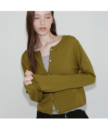 Cashmere blended round cardigan [FRFA05CD03]_Olive