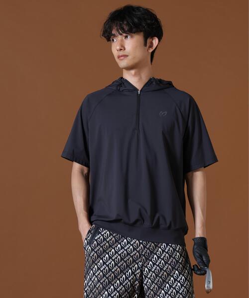 MASTER BUNNY EDITION(マスターバニーエディション)の「【MASTER BUNNY EDITION】Nyベアムース半袖ハーフジップフーディプルオーバー (MENS)(スウェット・メンズ・ブラック/ホワイト/ブラウン・X-LARGE/MEDIUM/XX-LARGE/LARGE)」の2枚目の写真