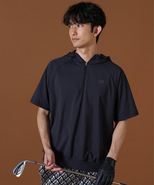MASTER BUNNY EDITION(マスターバニーエディション)の「【MASTER BUNNY EDITION】Nyベアムース半袖ハーフジップフーディプルオーバー (MENS)(スウェット・メンズ・ブラック/ホワイト/ブラウン・X-LARGE/MEDIUM/XX-LARGE/LARGE)」の5枚目の写真