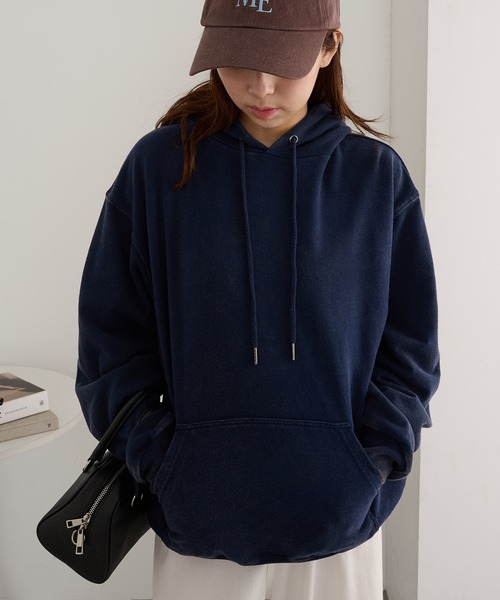 United Athle(ユナイテッドアスレ)の「【United Athle】8.8オンス オープンエンド フェードウォッシュ スウェット プルオーバー パーカ(裏パイル(パーカー・メンズ・ネイビー/ブラック/グレー・M/XL/L)」の3枚目の写真