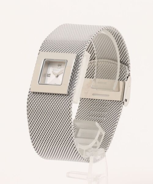 MICHAEL KORS（マイケルコース）の「GEORGIE MESH CUFF（アナログ腕時計・レディース・シルバー・FREE）」の4枚目の写真