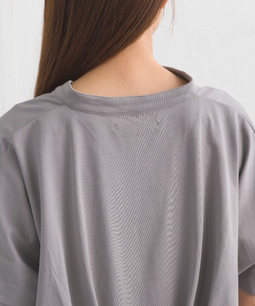 OMNES(オムネス)の「ドライタッチUVカットスキッパータックカットソー(Tシャツ/カットソー・レディース・チャコールグレー/グレー/ブルー・FREE)」の19枚目の写真
