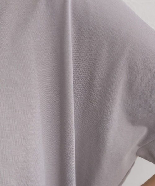 OMNES(オムネス)の「ドライタッチUVカットスキッパータックカットソー(Tシャツ/カットソー・レディース・チャコールグレー/グレー/ブルー・FREE)」の21枚目の写真