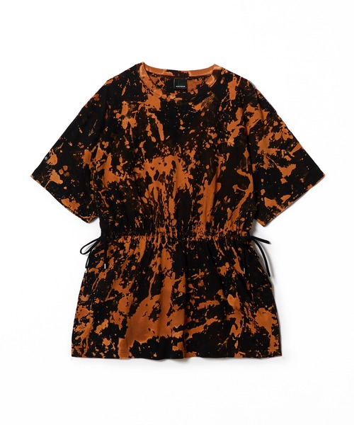 NON TOKYO（ノントーキョー）の「TYE-DYE TEE ONE-PIECE（ワンピース・レディース・ブラウン/ピンク/グリーン/ブラック・FREE）」の11枚目の写真