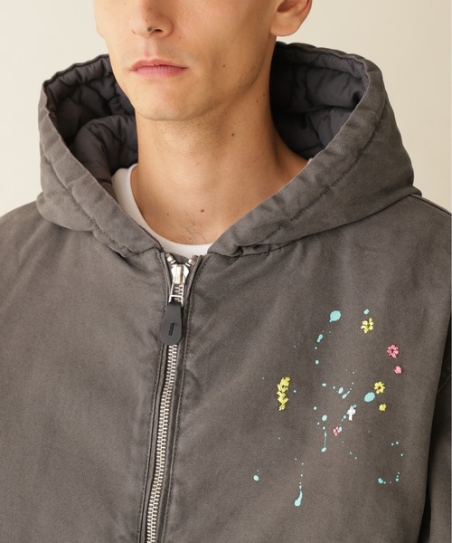 BEAVER(ビーバー)の「B omnivore/ビーオムニボー DUCK HOOD JACKET ダックフードジャケット(ブルゾン・メンズ・ベージュ/ブラック・L/M)」の10枚目の写真