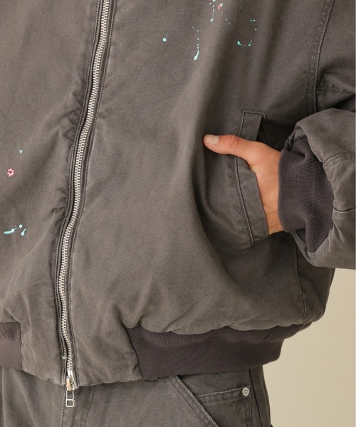 BEAVER(ビーバー)の「B omnivore/ビーオムニボー DUCK HOOD JACKET ダックフードジャケット(ブルゾン・メンズ・ベージュ/ブラック・L/M)」の12枚目の写真