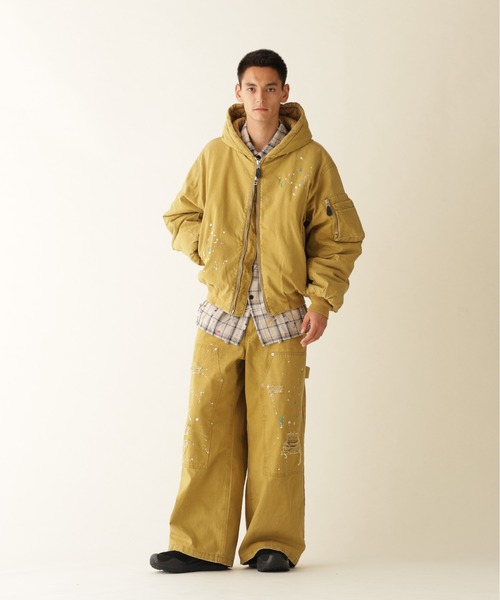 BEAVER(ビーバー)の「B omnivore/ビーオムニボー DUCK HOOD JACKET ダックフードジャケット(ブルゾン・メンズ・ベージュ/ブラック・L/M)」の17枚目の写真